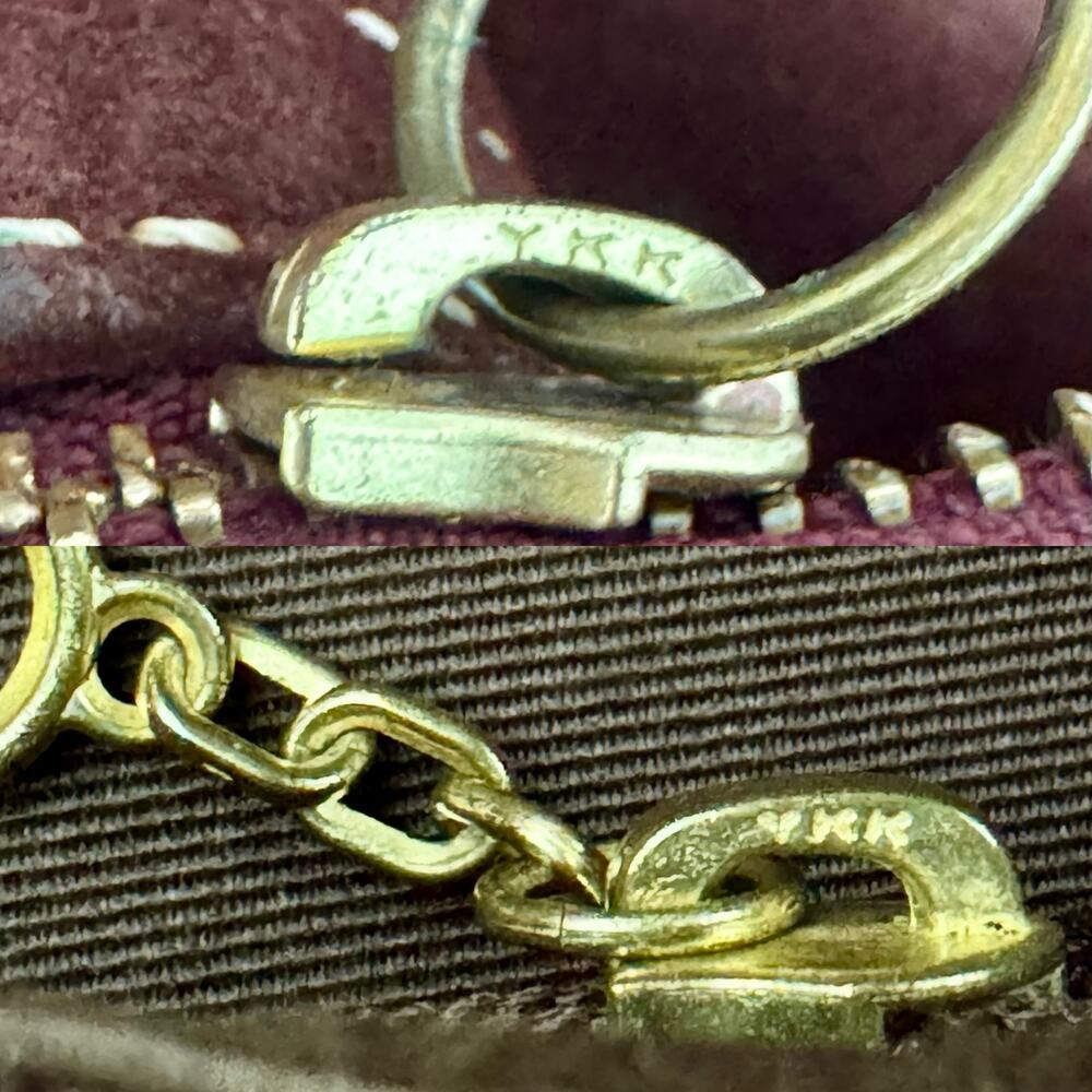 Coach Suede Vintage Mia Soho Satchel Bag with Leather Trim Red Burgundy F10061 - Picture 15 of 16